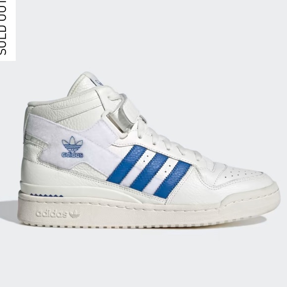 Adidas Forum Mid White Blue Bird 2021 - Size M 7.5 W 9 - Picture 2 of 5